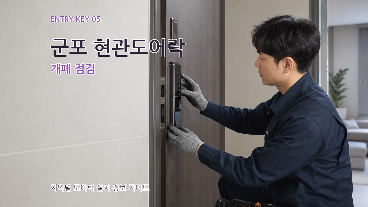 군포 현관도어락 개폐 점검