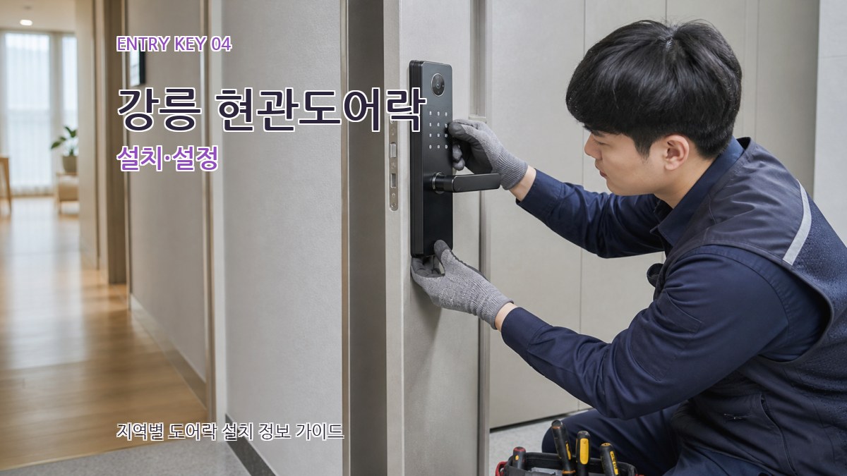 강릉 현관도어락 설치·설정