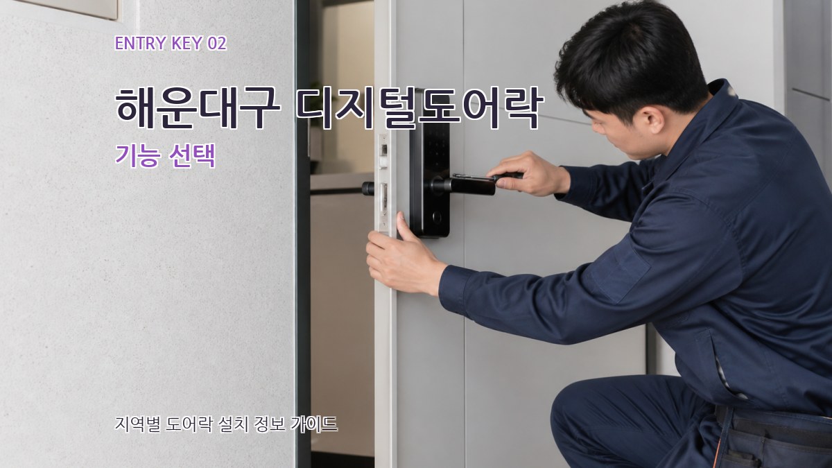 해운대구 디지털도어락 기능 선택