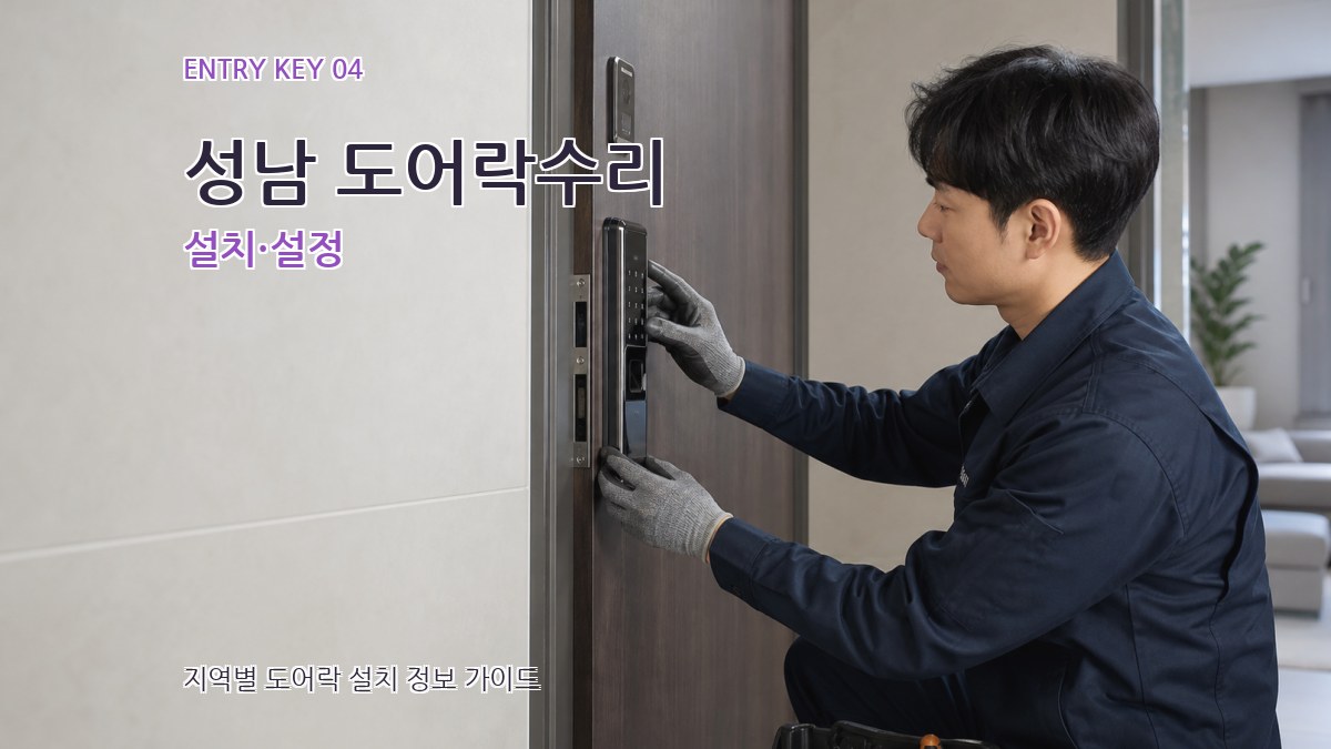 성남 도어락수리 설치·설정