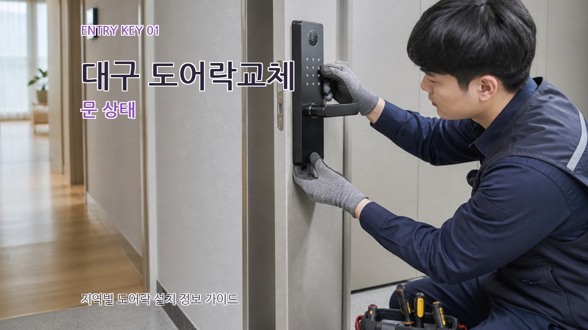 대구 도어락교체 문 상태