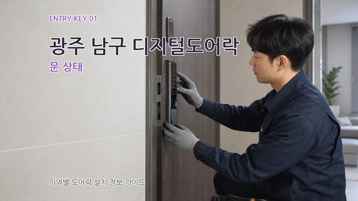 광주 남구 디지털도어락