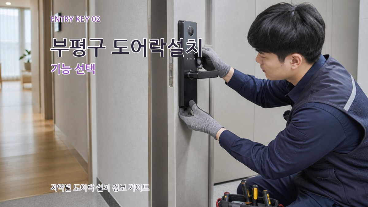 부평구 도어락설치 기능 선택