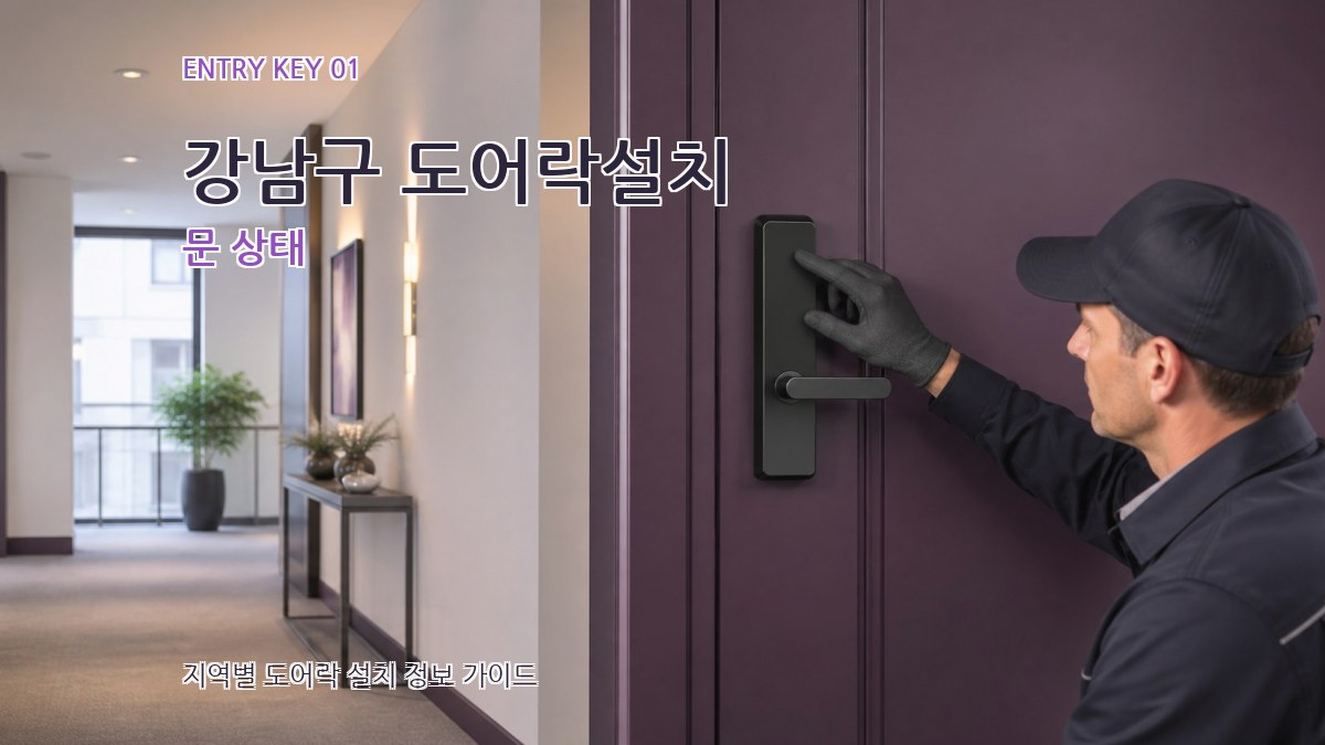 강남구 도어락설치