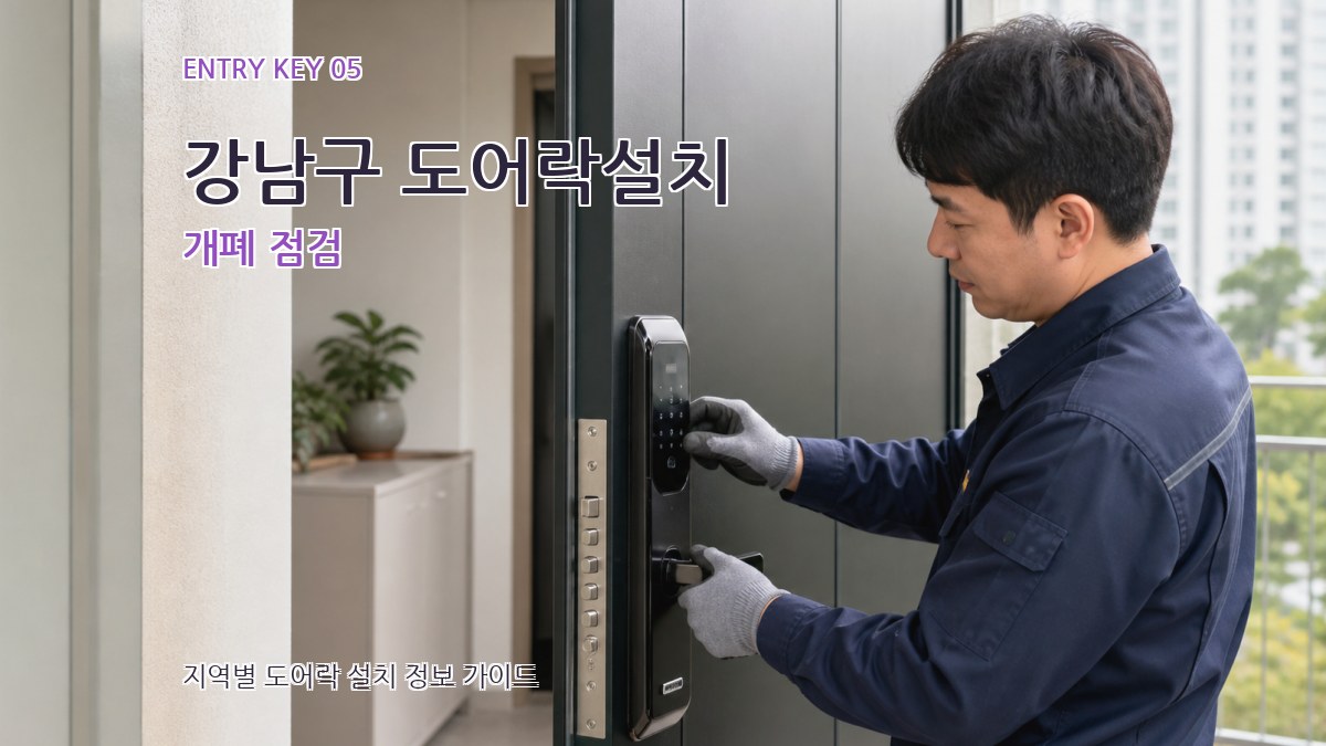 강남구 도어락설치 개폐 점검