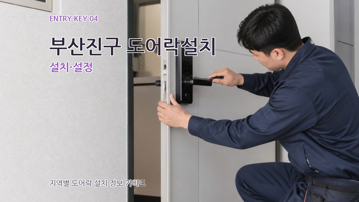 부산진구 도어락설치 설치·설정