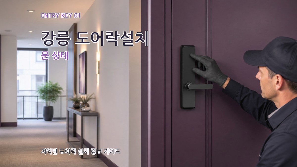 강릉 도어락설치