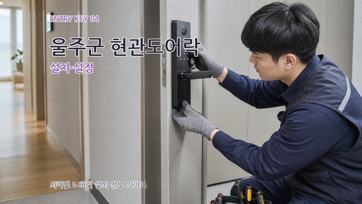 울주군 현관도어락 설치·설정