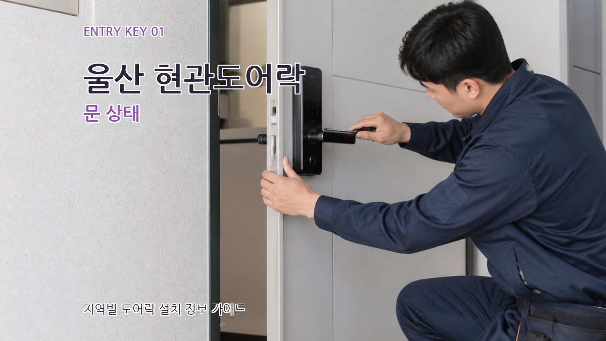 울산 현관도어락 문 상태