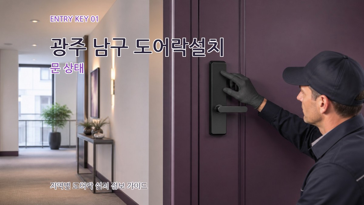 광주 남구 도어락설치