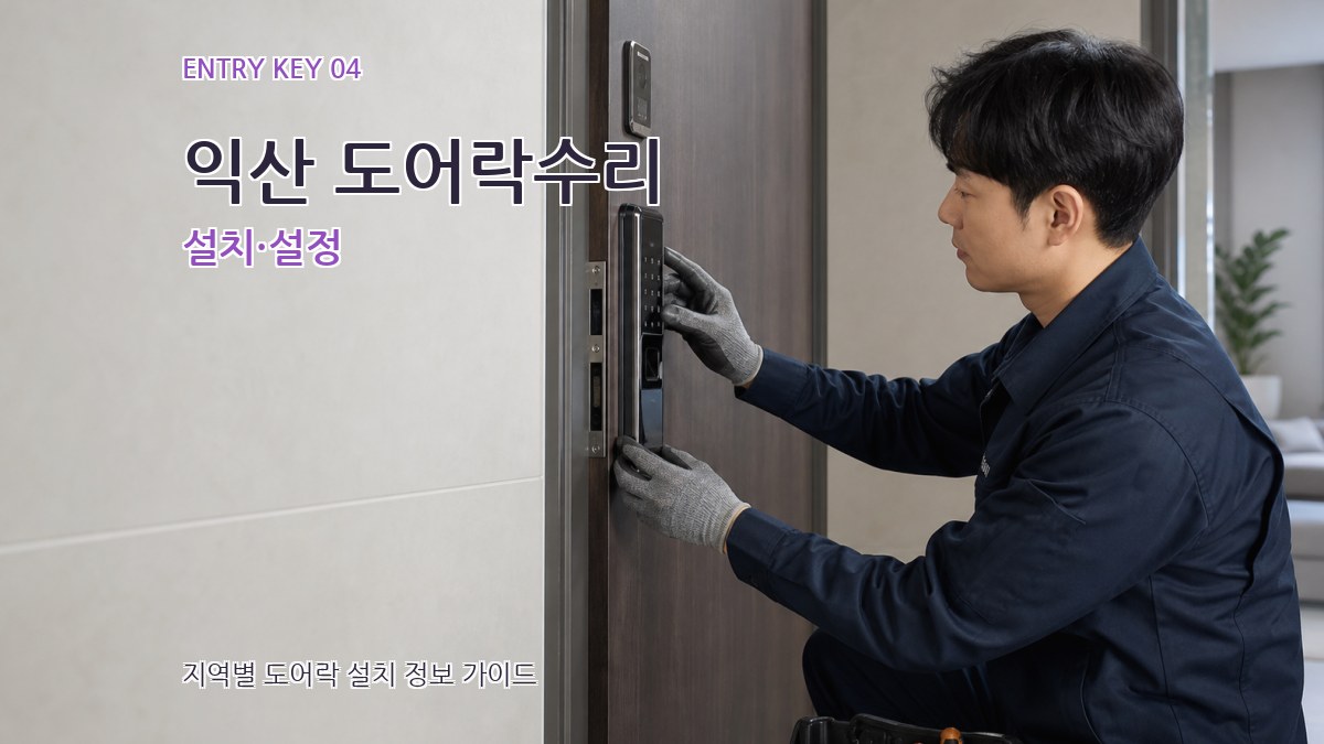익산 도어락수리 설치·설정