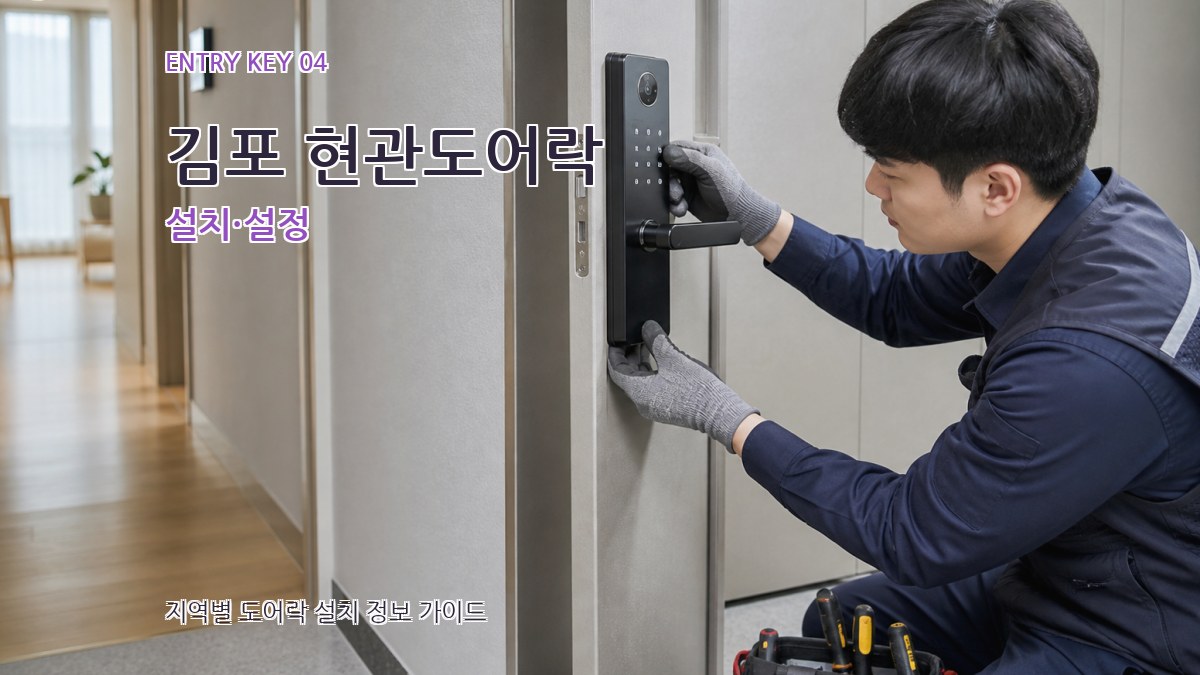 김포 현관도어락 설치·설정