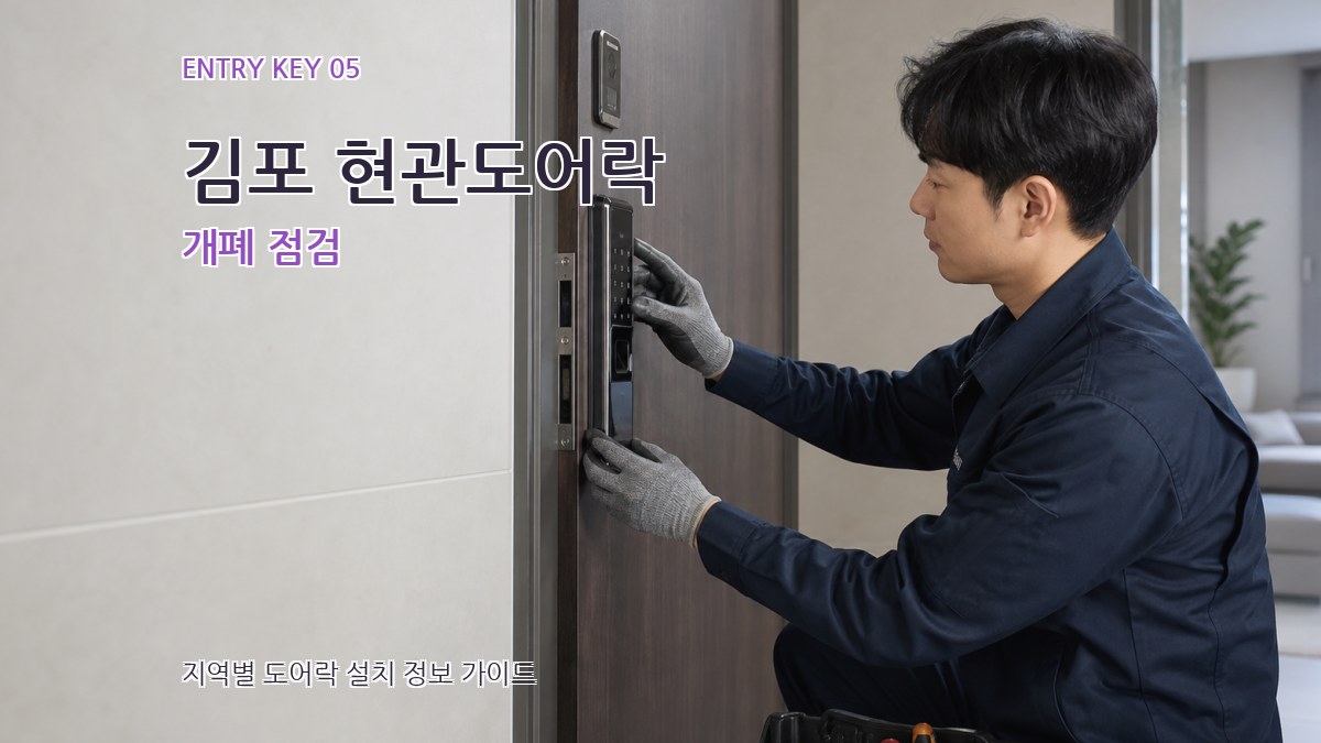 김포 현관도어락 개폐 점검