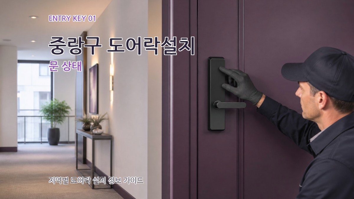 중랑구 도어락설치