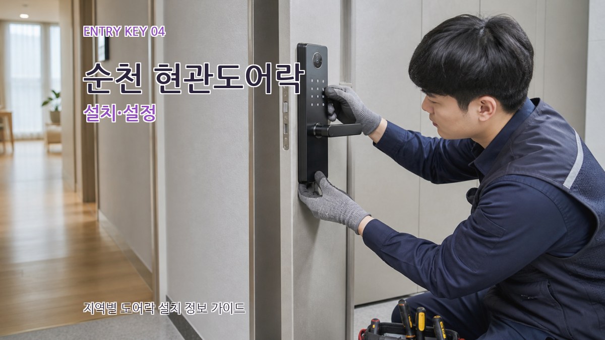 순천 현관도어락 설치·설정