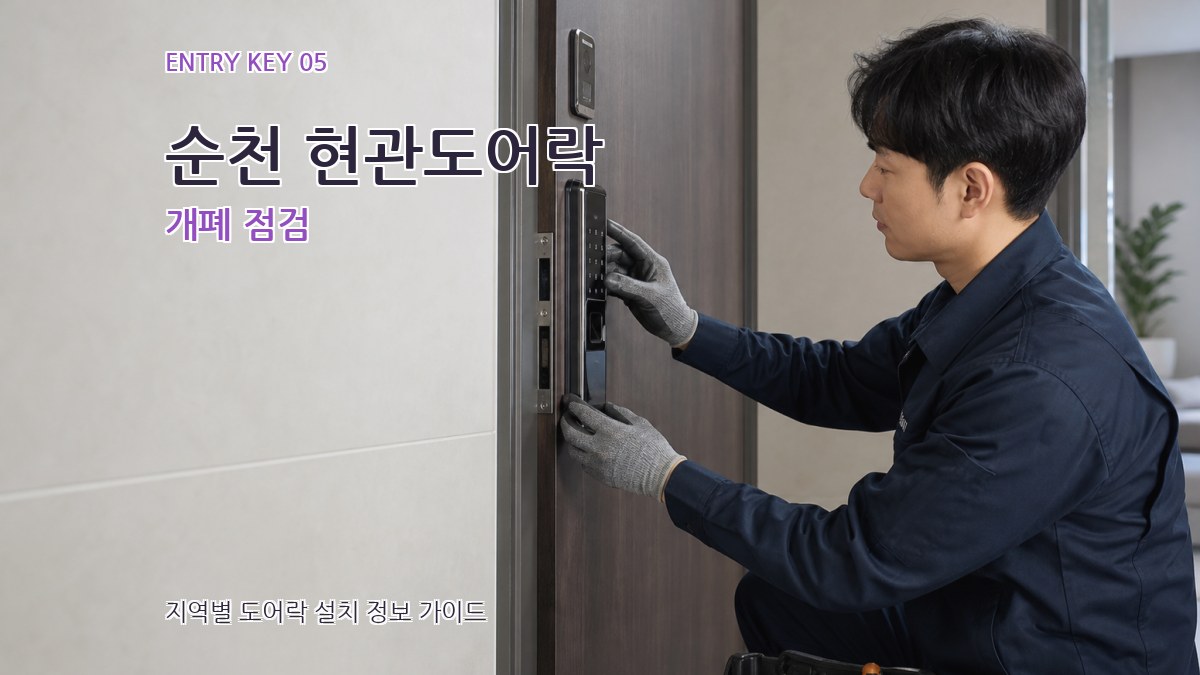 순천 현관도어락 개폐 점검