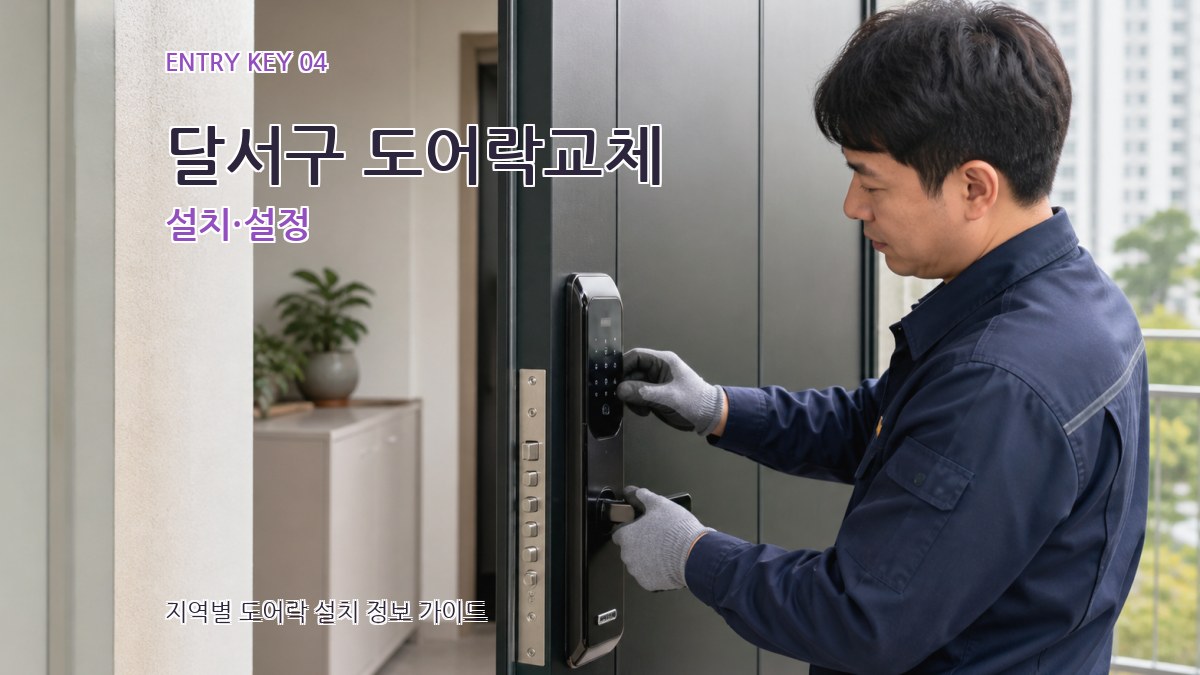 달서구 도어락교체 설치·설정