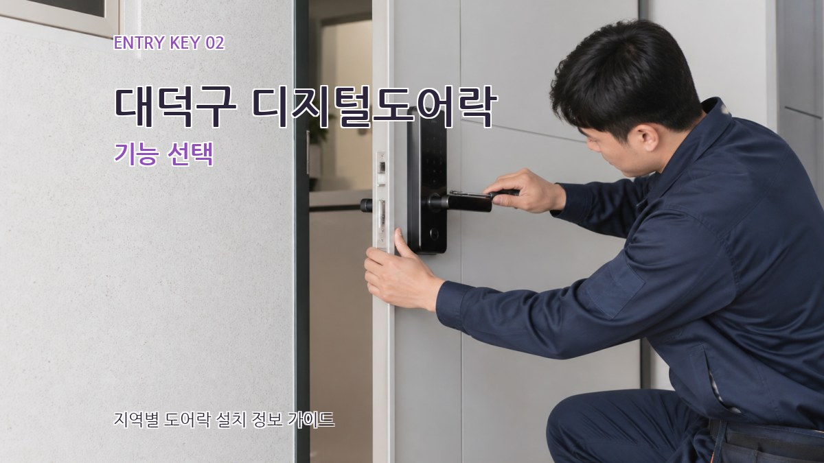 대덕구 디지털도어락 기능 선택