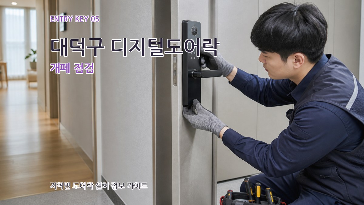 대덕구 디지털도어락 개폐 점검