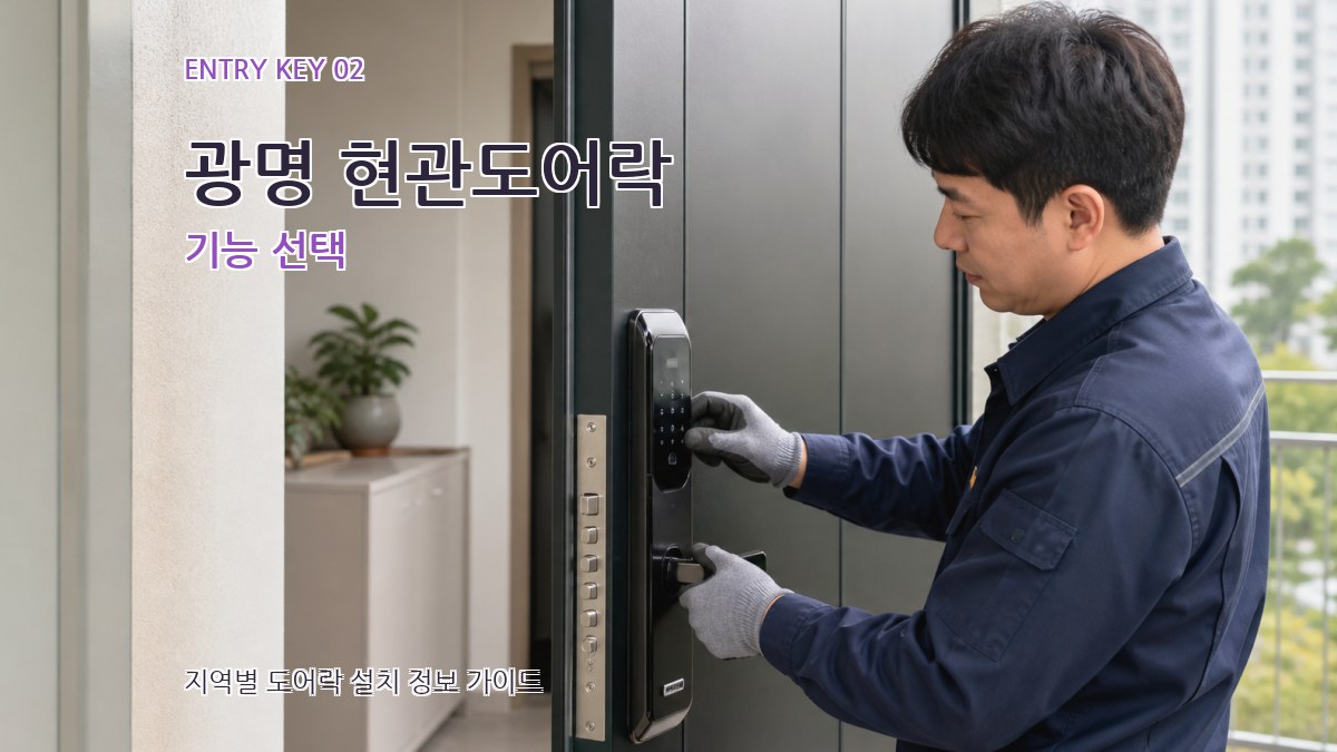 광명 현관도어락 기능 선택