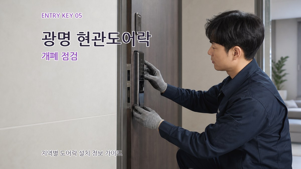 광명 현관도어락 개폐 점검