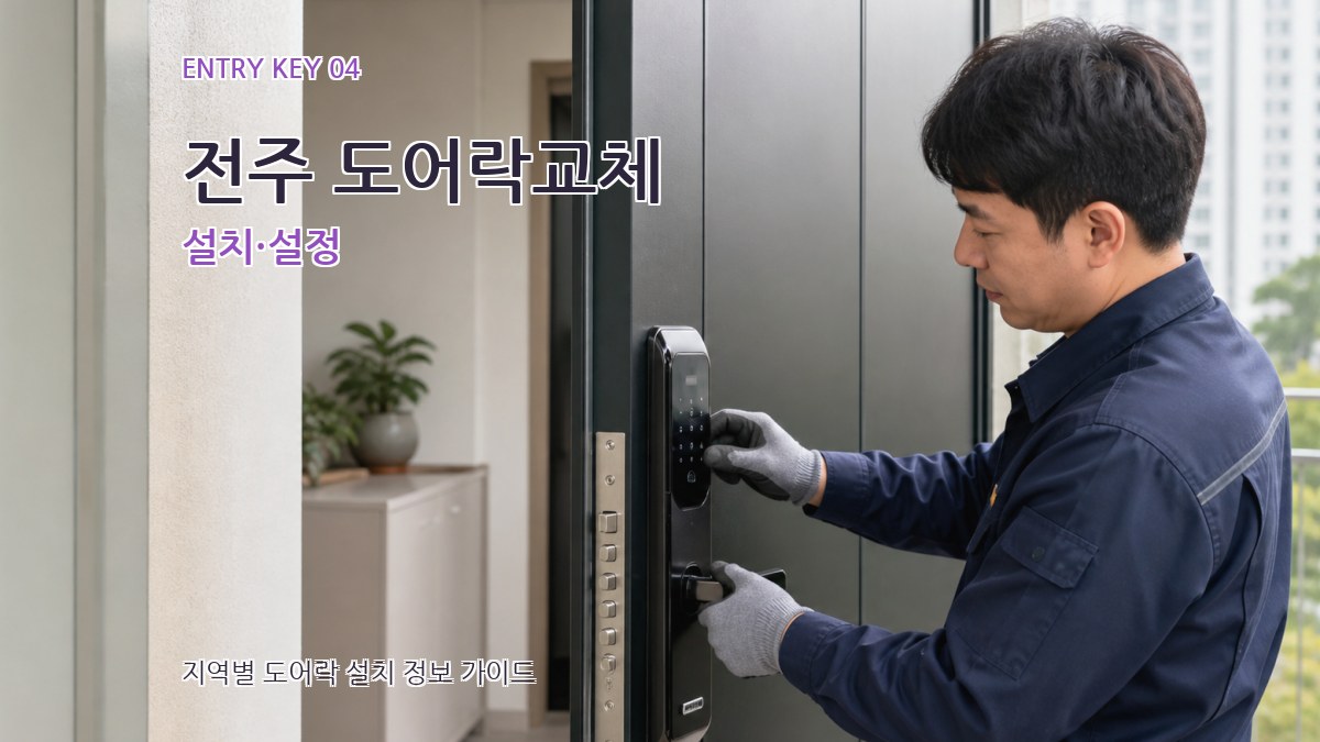 전주 도어락교체 설치·설정