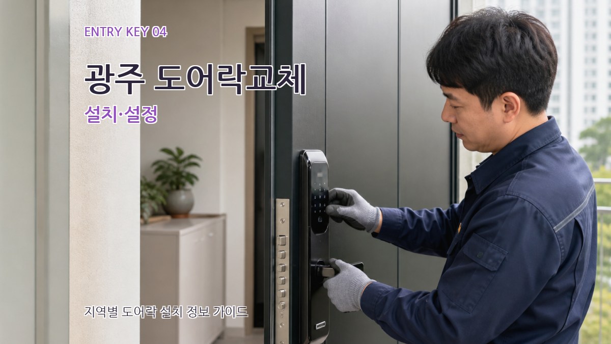 광주 도어락교체 설치·설정