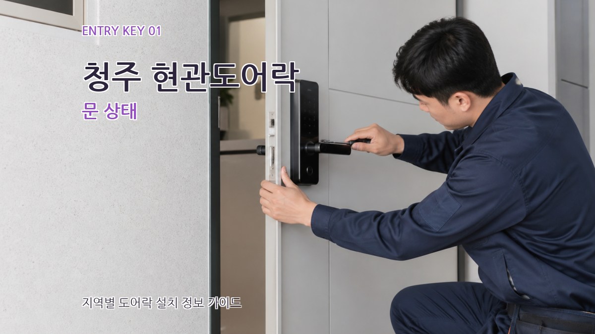 청주 현관도어락