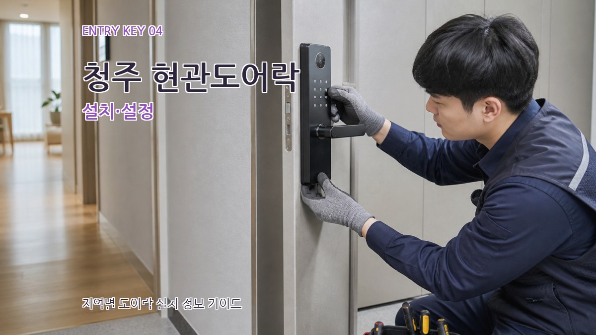 청주 현관도어락 설치·설정