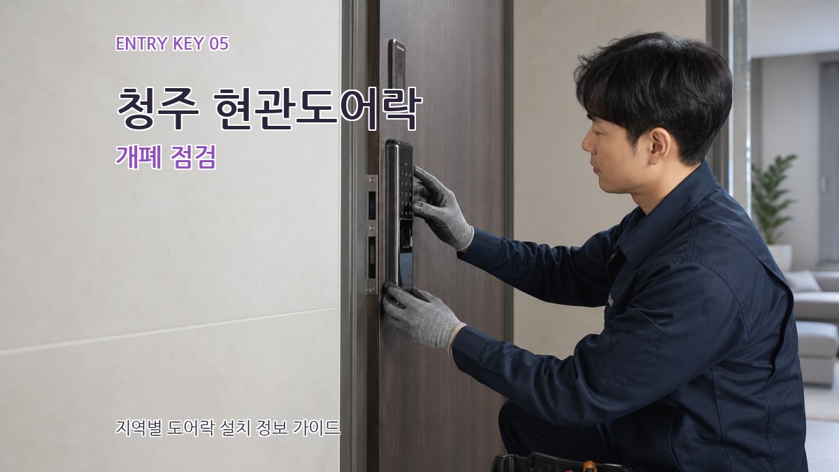 청주 현관도어락 개폐 점검